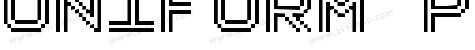Uniform Pro Bold字体转换